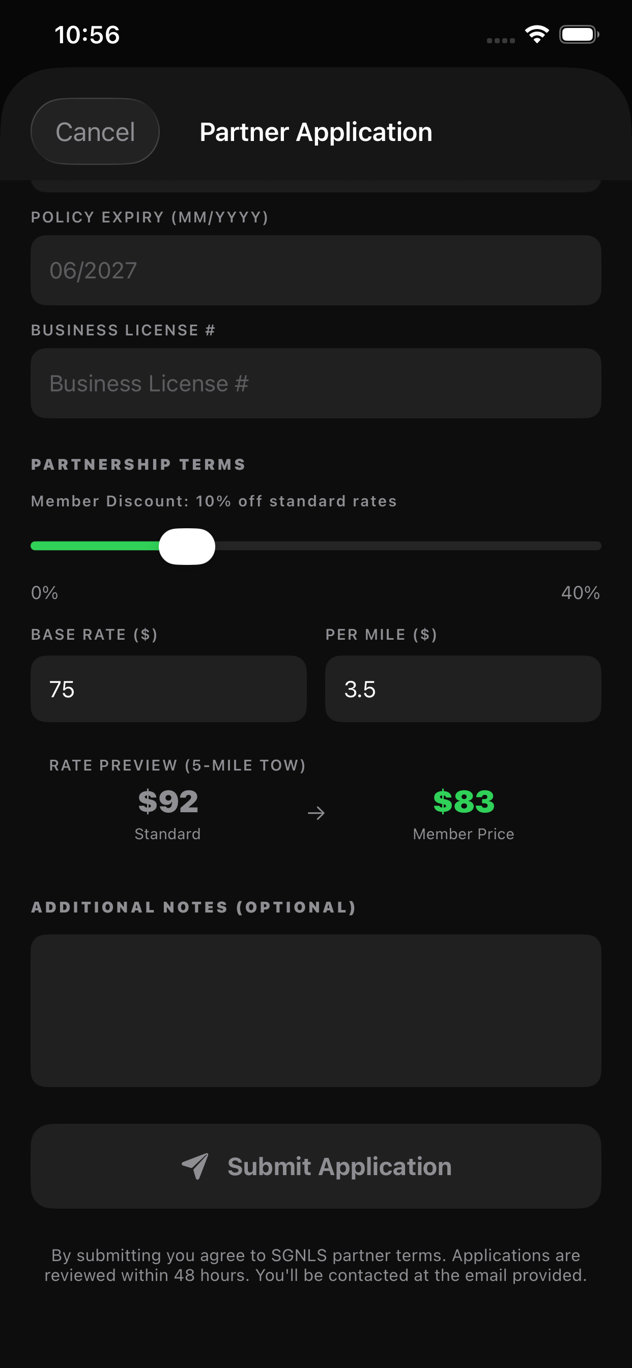 Tow Partner App
