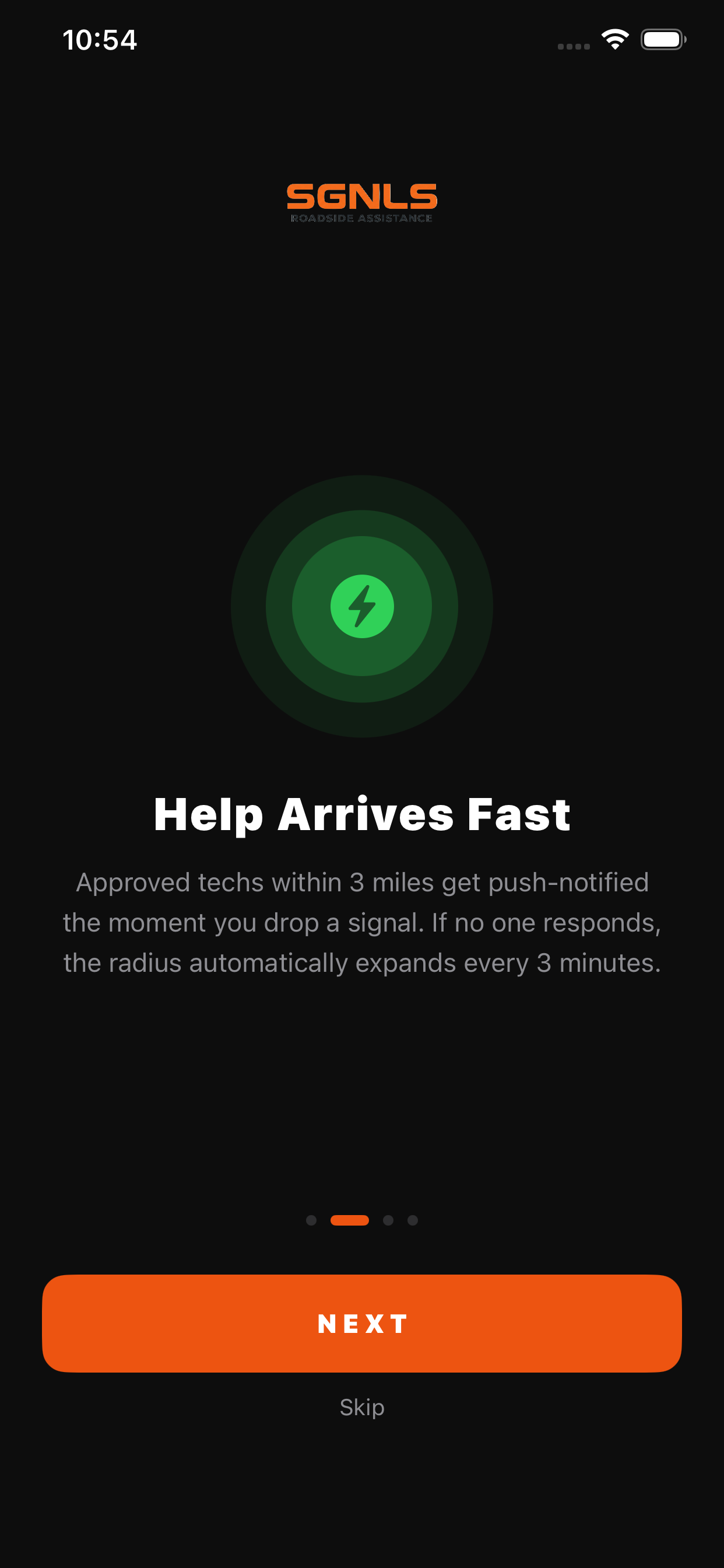 Help arrives fast