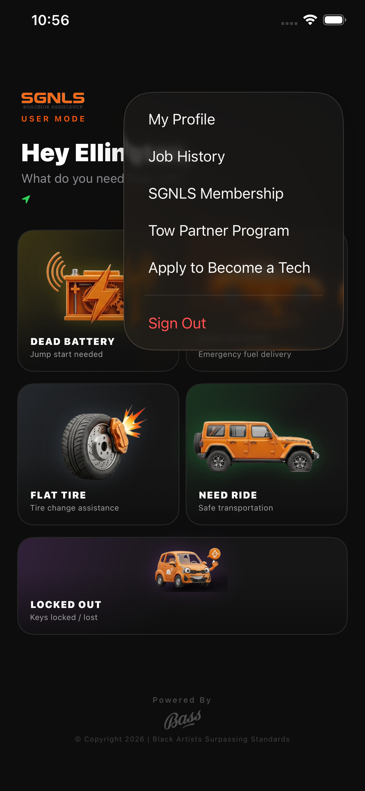 User Menu